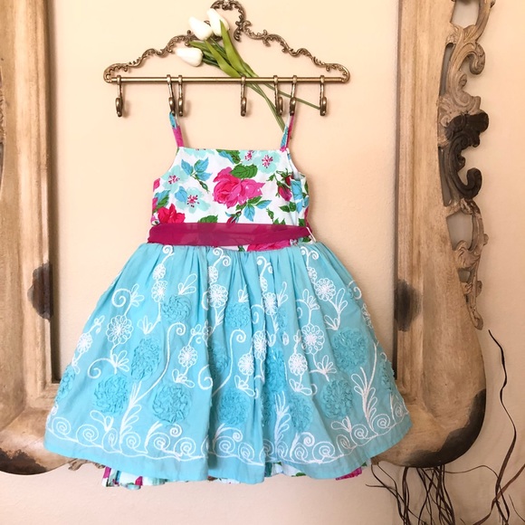 {Mabel & Moxie} whimsical floral dress - Picture 4 of 14